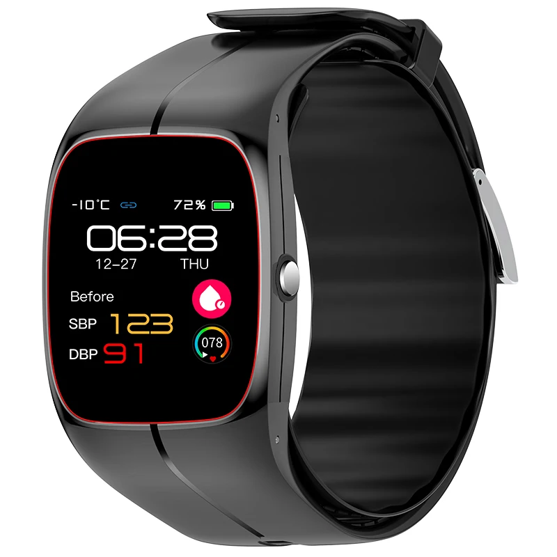 2023 Newest Design P20 Arrival Medical Grade Portable Wrist Blood Pressure Monitor Smart Watch Accurate Hear Rate Monitor
