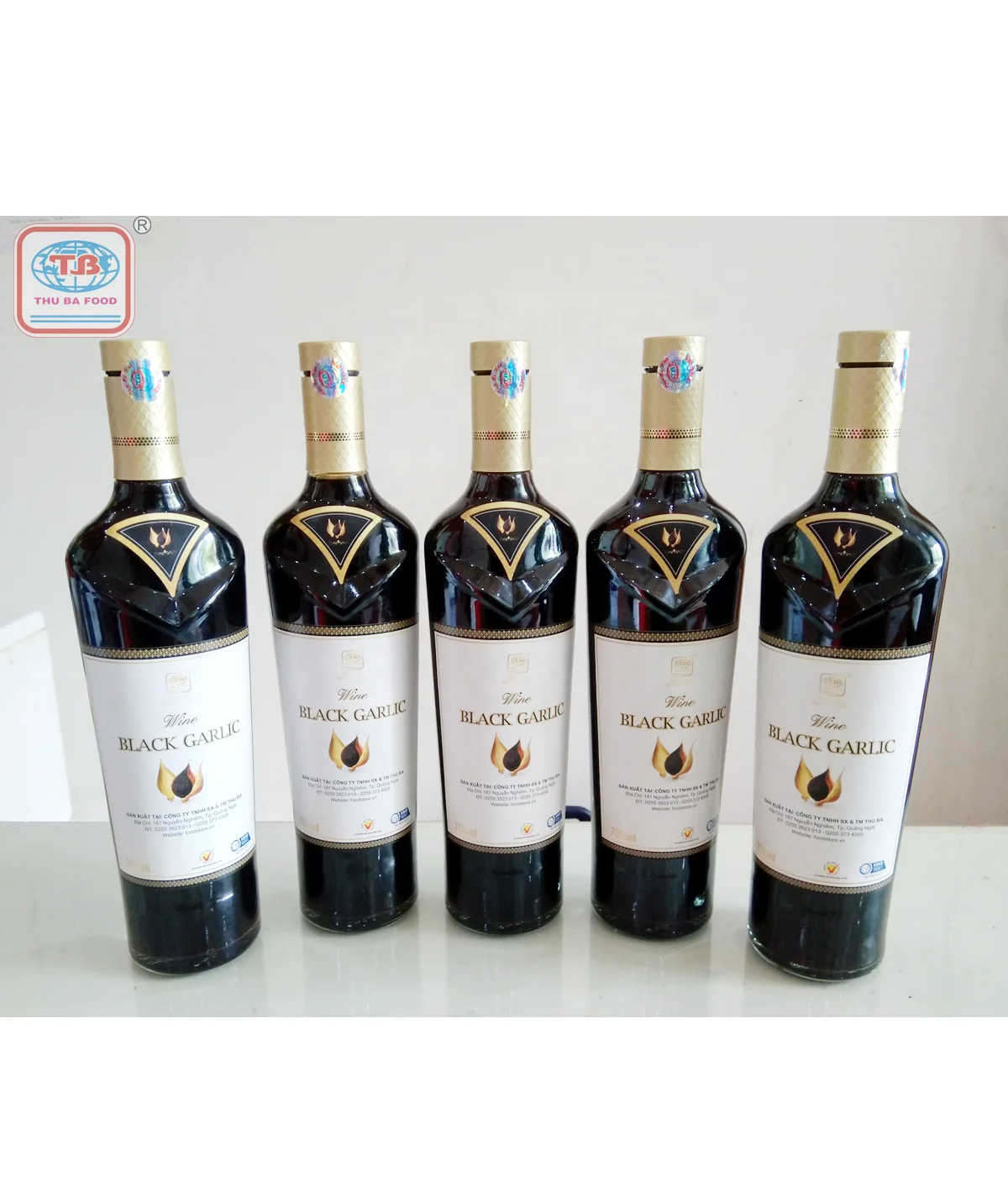 
High Quality Garlic Wine LY SON Black Garlic Wine - 700ML Bottle in Vietnam 