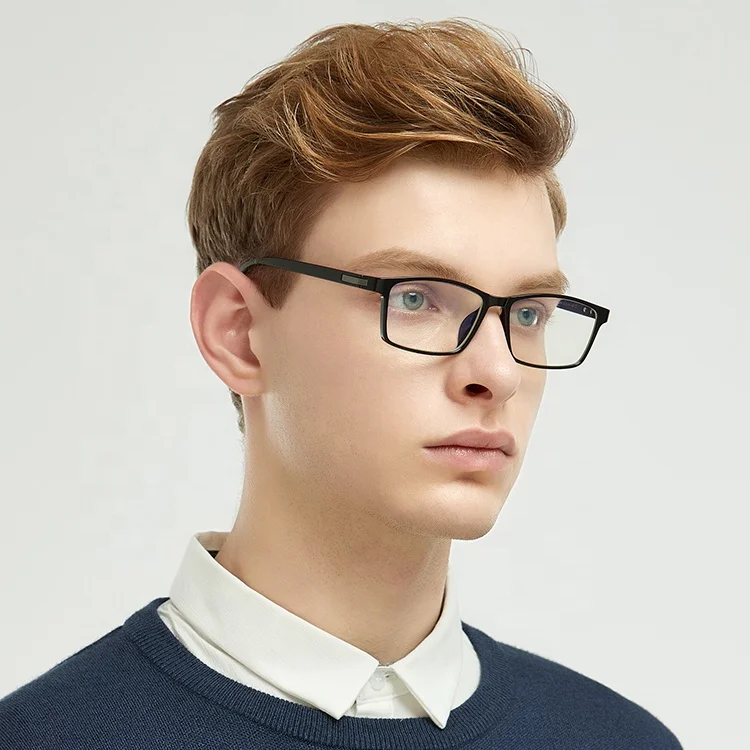 Оптовая продажа, очки Aochi с логотипом на заказ для взрослых, квадратные, TR90, с блокировкой синего света, очки с синими линзами