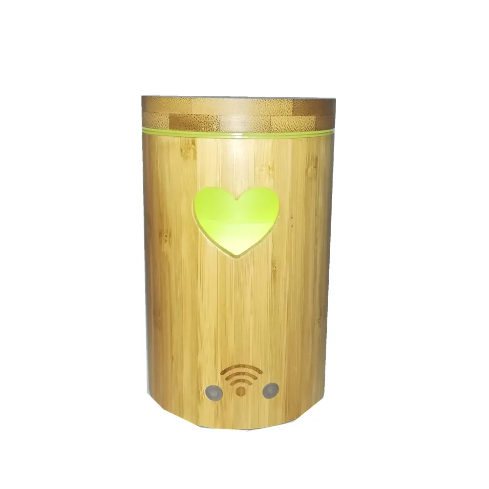
Smart 160ml bamboo diffuser air humidifier air purifier WI-FI Aroma Dlffuser humidifier 