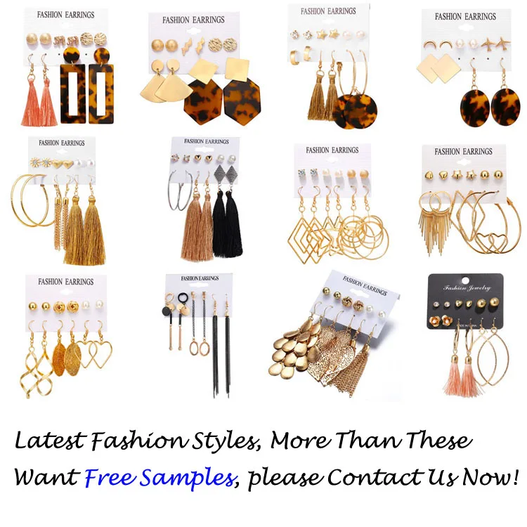 V&R Fashion Jewelry Colorful Cute Enamel Flower Mushroom Drop Earrings for Women