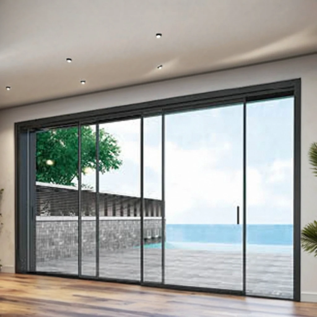 Окно раздвижные окна высокого качества стеклянные ПВХ с двойным остеклением