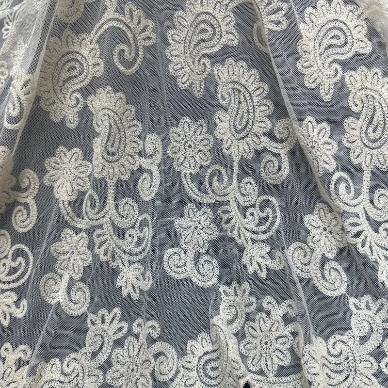 2024 новый дизайн Liberty London Tana Тюлевая ткань хлопчатобумажная сетчатая кружевная с вышивкой для повседневного платья