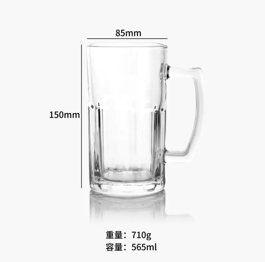8oz 9oz 10oz 11oz cheap price factory wholesale beer glass cup with handle