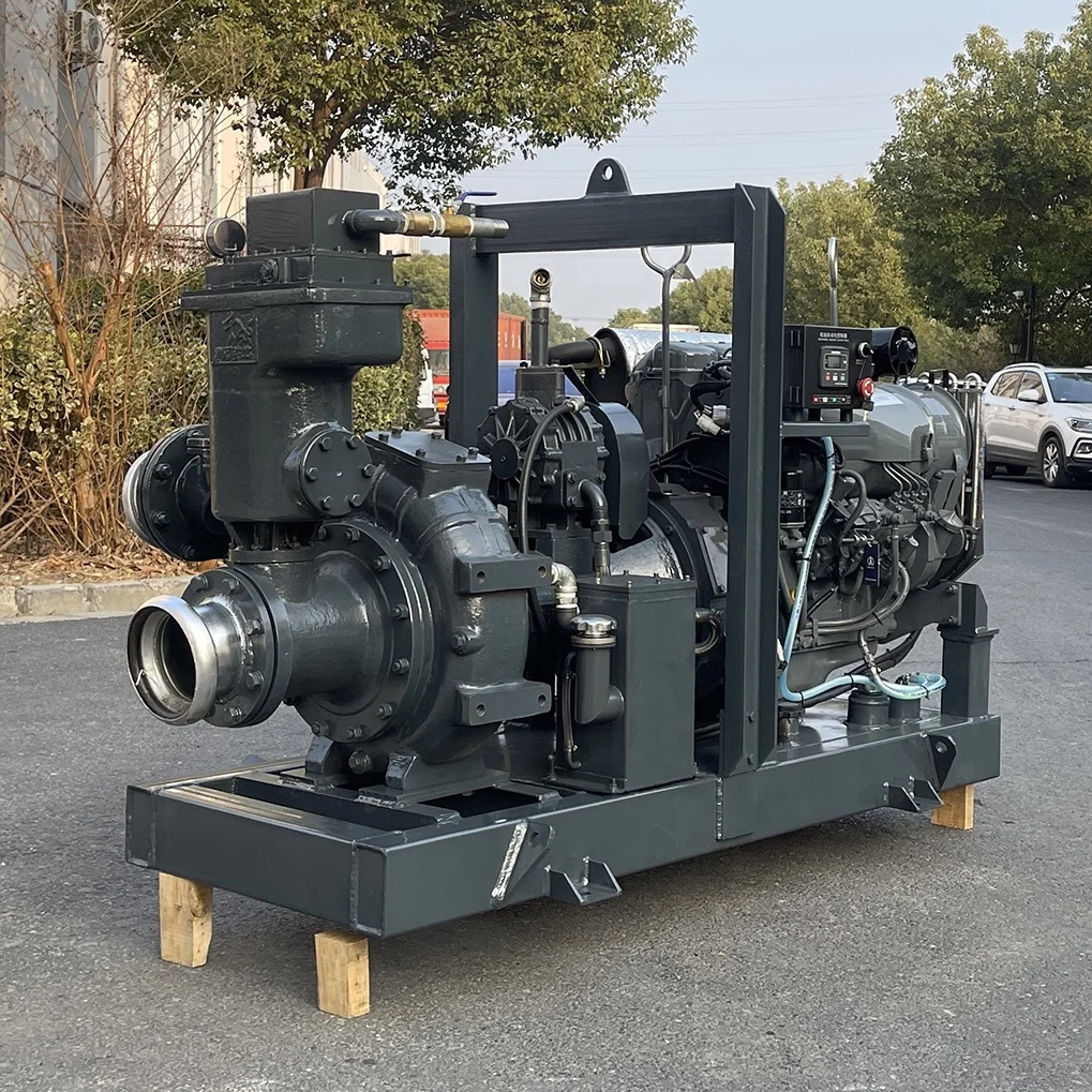 Self-priming depth of 9 meters sewage dredging diesel centrifugal pump