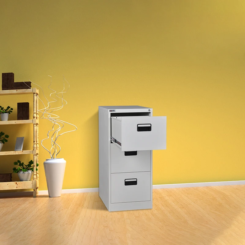 Super storage organizer steel black handle 3 drawer white metal vertical filing cabinet