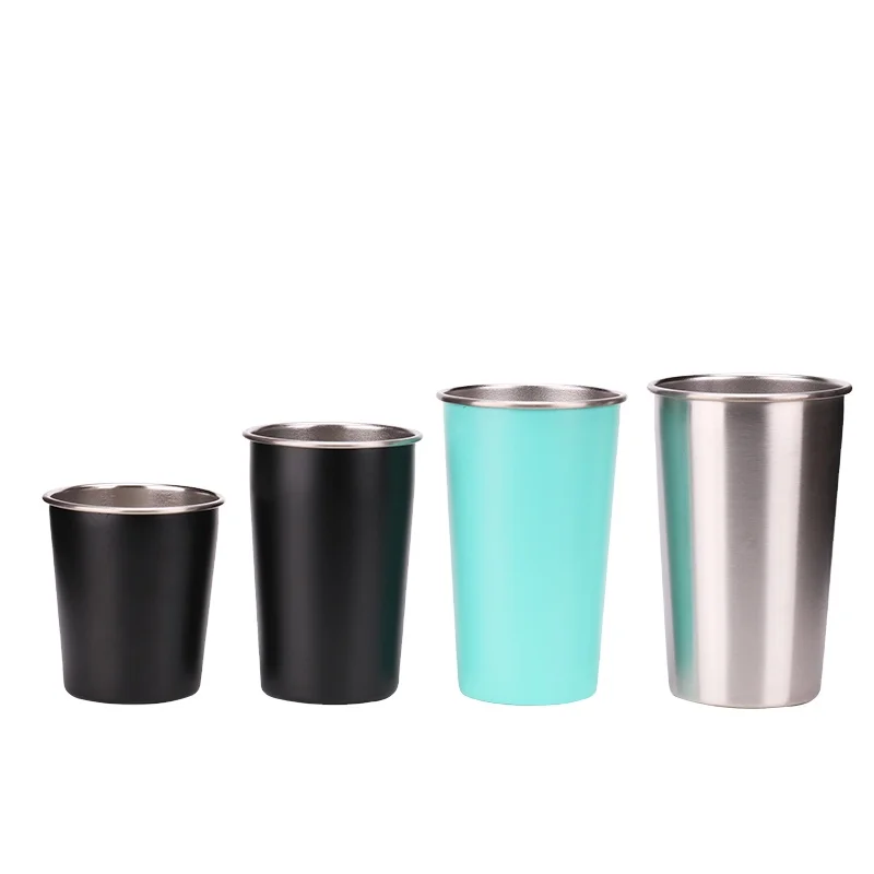 Custom 300 400 500ml Metal Stainless Steel Tumbler Reusable Coffee Cup For Sale