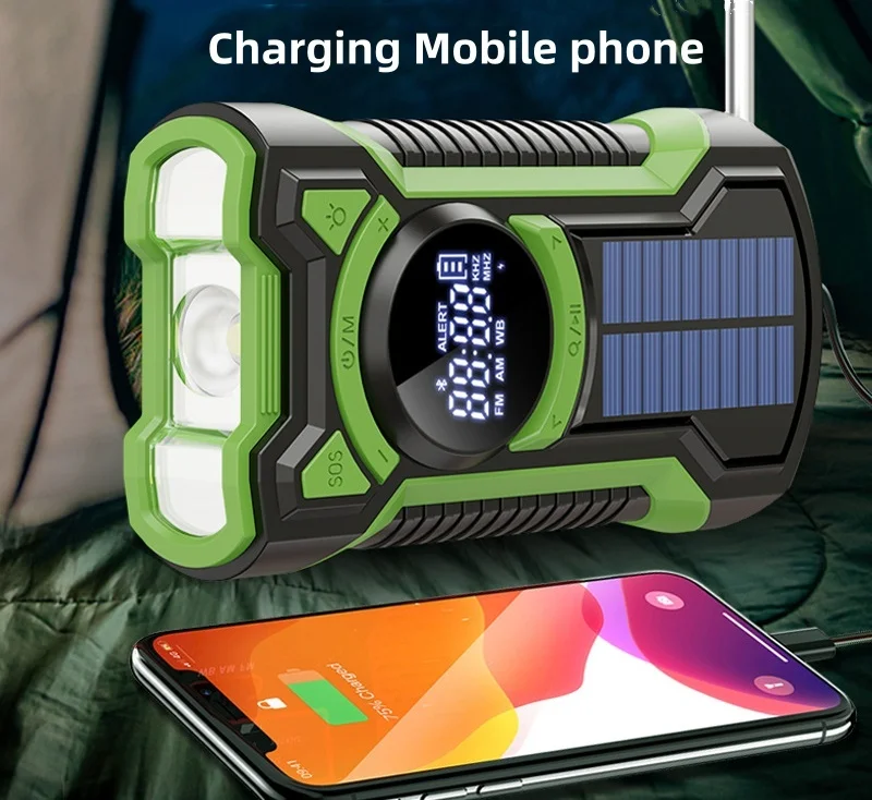 solar emergency radio high waterproof IP65 SOS