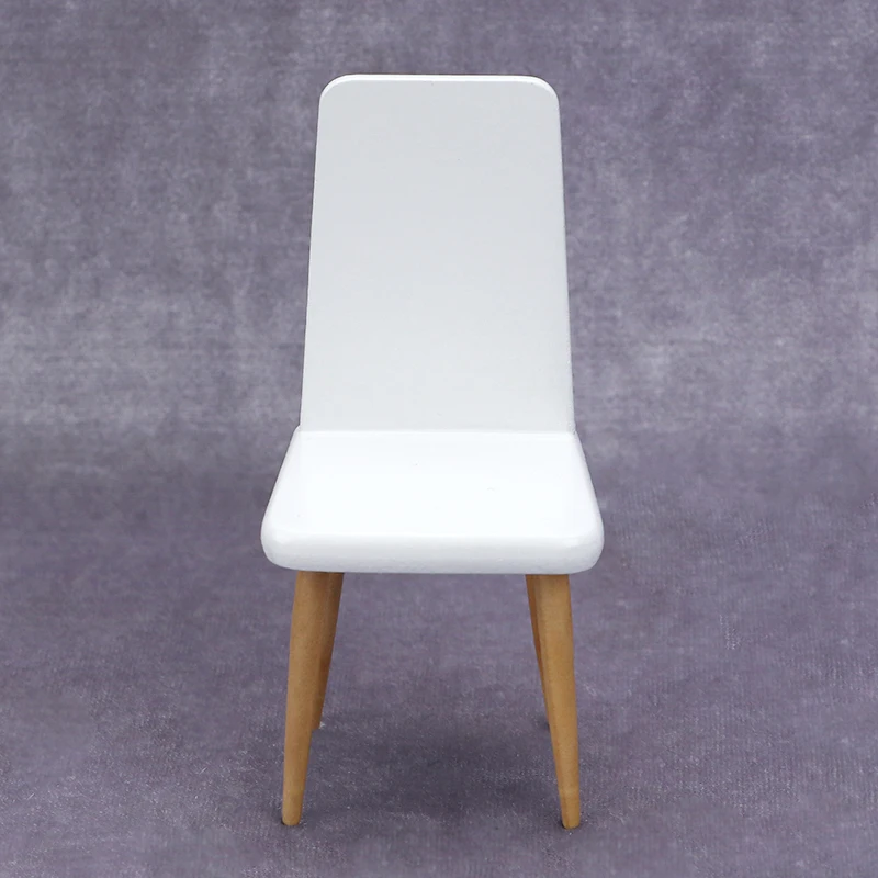 1:12 Wooden Miniature Furniture decoration DOLLHOUSE miniature scene chair model OB11 chair