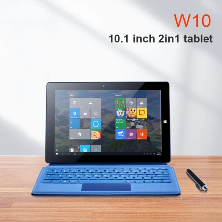Dropshipping Cheap W10 2 in 1 Tablet PC 10.1 inch 6GB+64GB Wins Tablet Laptop with Keyboard & Stylus Pen