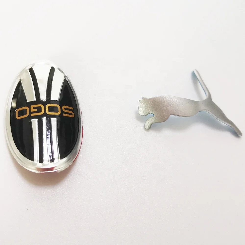 Professional Custom Top Quality Bike Head Emblems badge strong Adhesive embosed metal sticker for bicycle