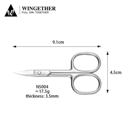 Wingether Amazon Hot Sell Wholesale Scissors Sharp Stainless Steel Cuticle Scissors Classical Cuticle Scissors