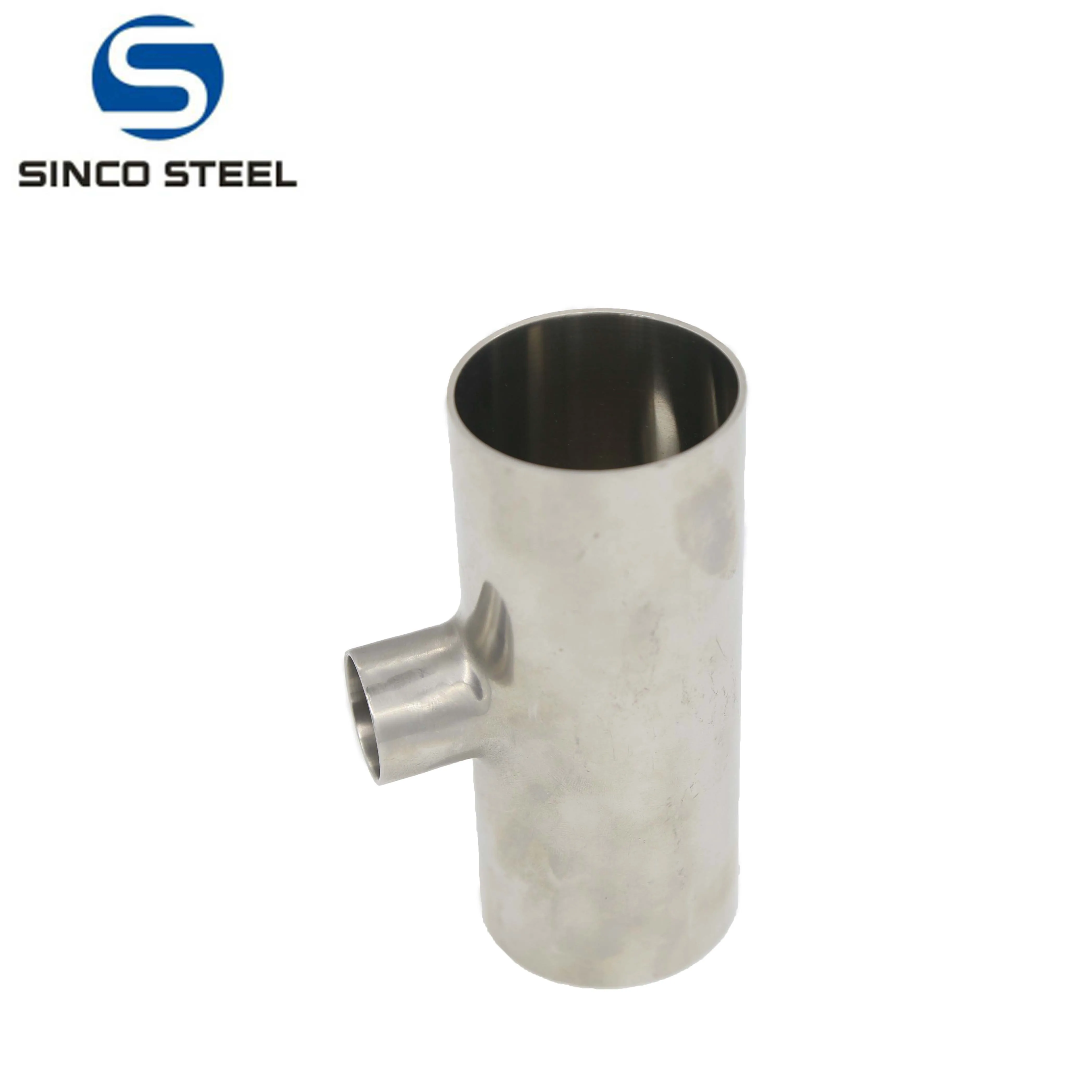 
Sanitary Stainless Steel Butt Weld Pipe Fitting Tee 