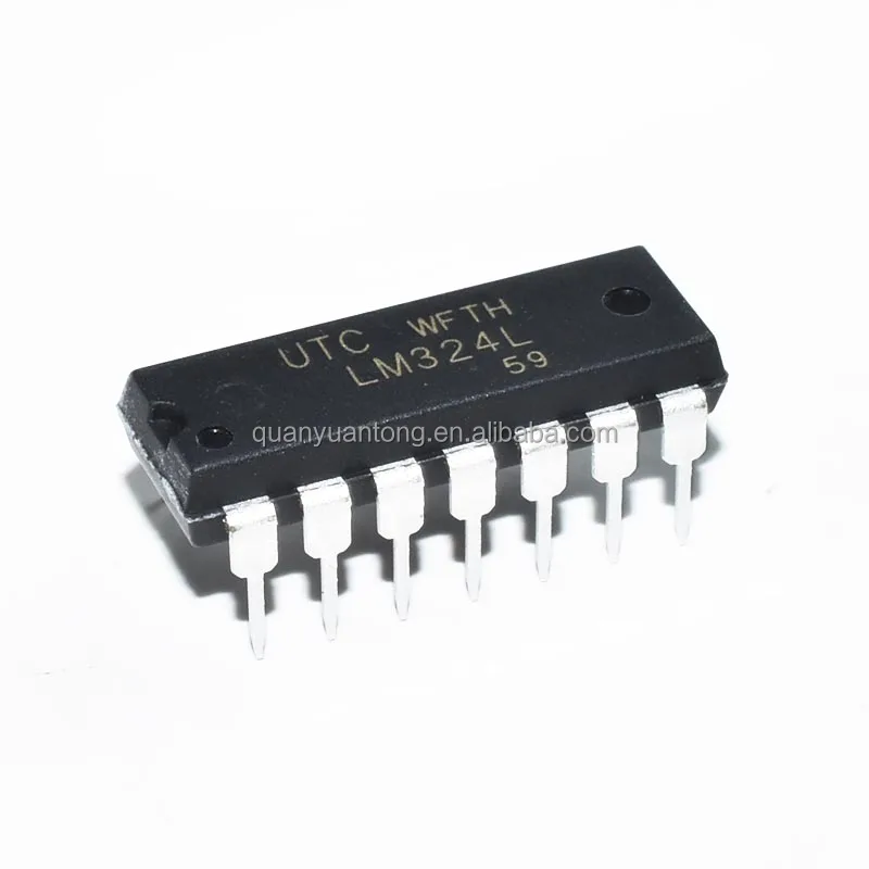 New original LM324L-D14-T silk screen lm324l dip/sop universal operational amplifier IC chip