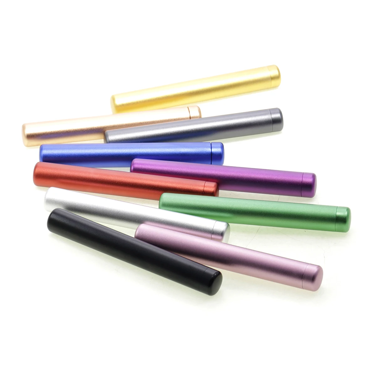 Length 11CM aluminum alloy with rubber ring smoke pipe storage tank smoking accessories 99973