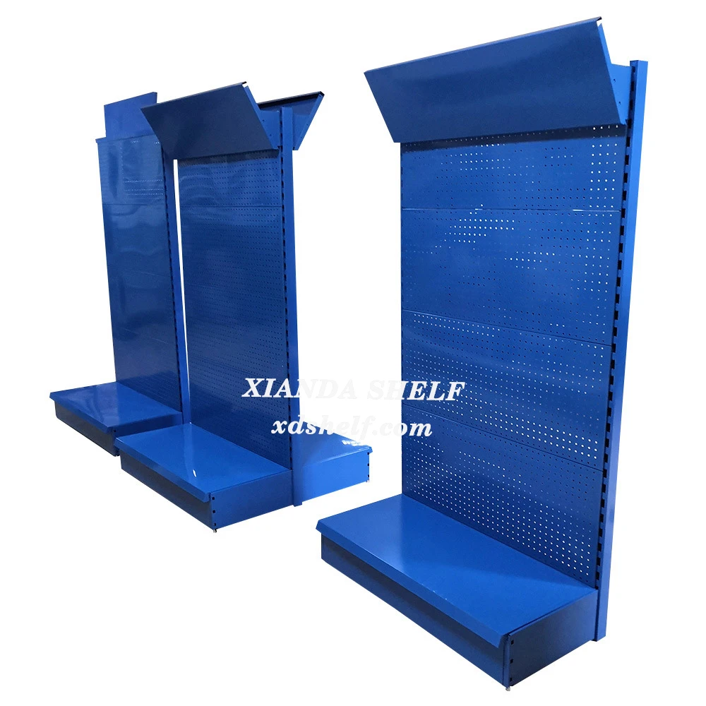 Building materials shop gondola perforated board display for tools