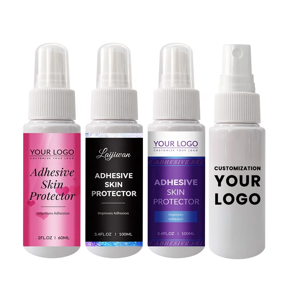 Low MOQ Custom Label  Hair Het Protectant Spray Private Label Adhesive Lace Glue Skin Protector Skin Guard Protectant