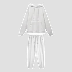 High Quality 100 Heavyweight Cotton Unisex Hoodies And Sweat Pants Set For Men Custom Sweatpants And Hoodie Set no Strings