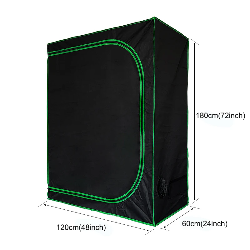 Professional Design Eco-friendly Black 48*24*72 inch Tent Garden Complete Kit Grow Light Planting Equipment Growing Tent
