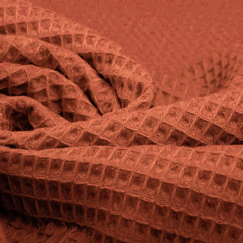 Factory outlet 100% cotton woven waffle bathrobes dobby weave fabric