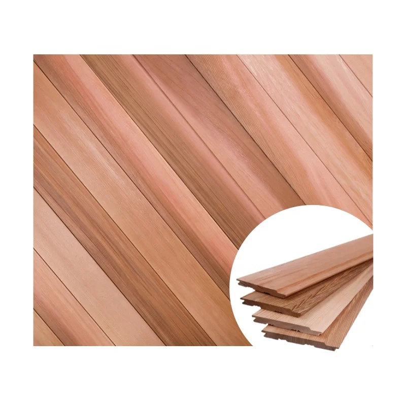 Natural Cedar Timber Wall  Cladding Wood Exterior Tongue And Groove Wall Panels
