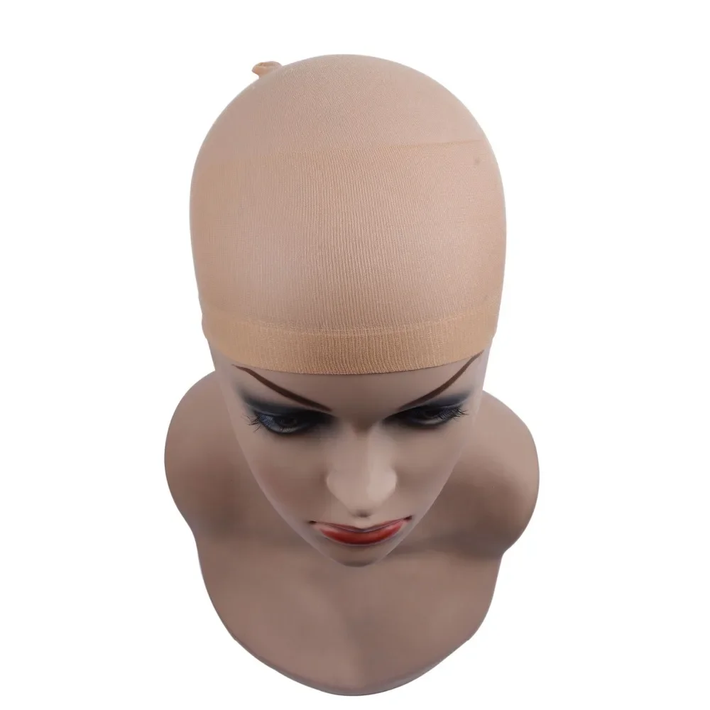 2pcs/bag Hair Mesh Wig Cap Hair Nets Wig Liner Hairnets Snood Glueless Dome Wig Cap  Stretchable Elastic Hair Net