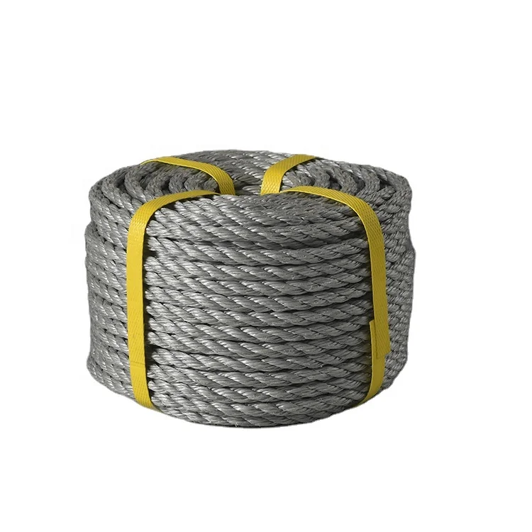High Quality PE Danline Colorful 3-4 Strands Twisted Monofilament Rope for Marine Transport Fishing Agriculture Hardware