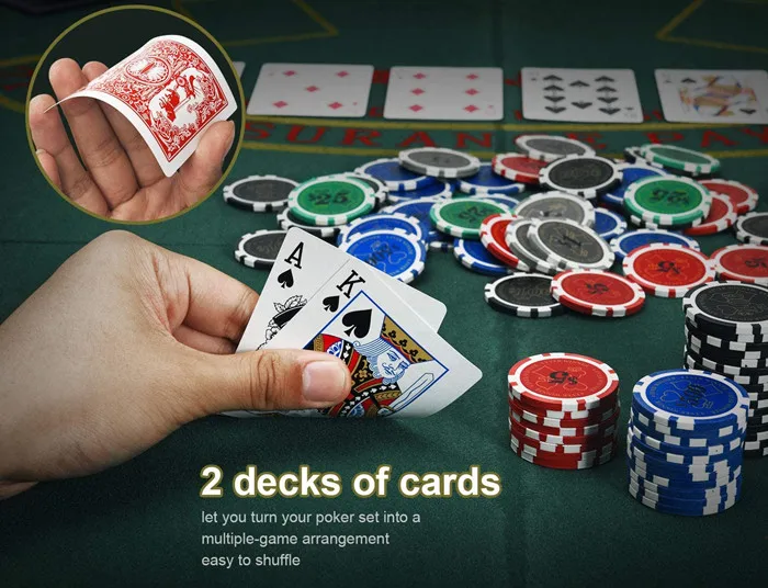 Профессиональные наборы для русского покера 500, набор чипов для казино, в стиле Техасского холдема, в алюминиевом корпусе