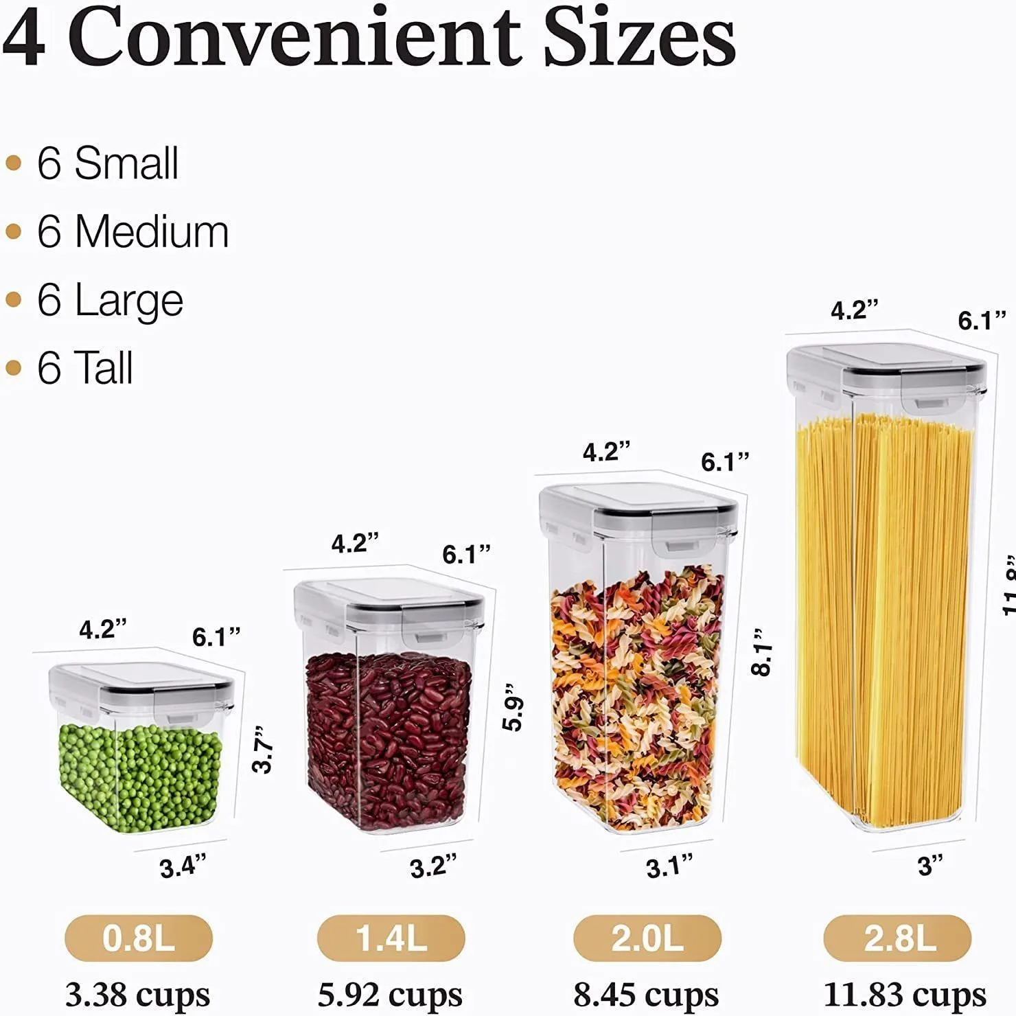 Storage Boxes Canisters Airtight Food Storage Container Set Ideal Kitchen Pantry Organization Plastic Hot Sell 14 Piece14Piece