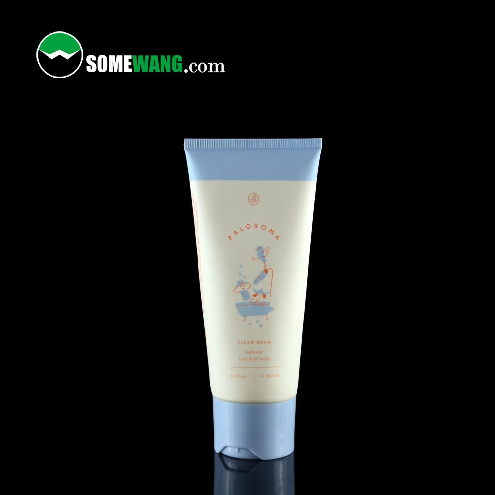 SOMEWANG 150 мл пластиковый лосьон сжимаемая туба упаковка на заказ LDPE Cosmet Tube Косметика с дисковой верхней крышкой