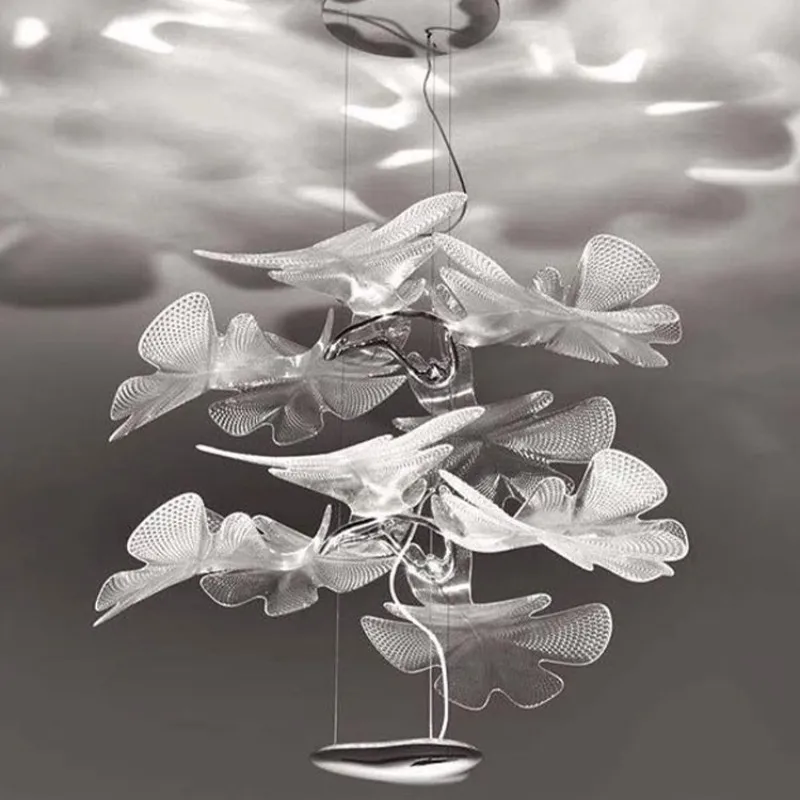 Postmodern model room exhibition hall art carving simple Italian designer bedroom creative chandelier