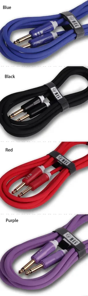 Best Selling 3M 10FT 1/4 Inch Mono Jack Colorful Instrument Cable OFC Audio Cable Guitar Cable