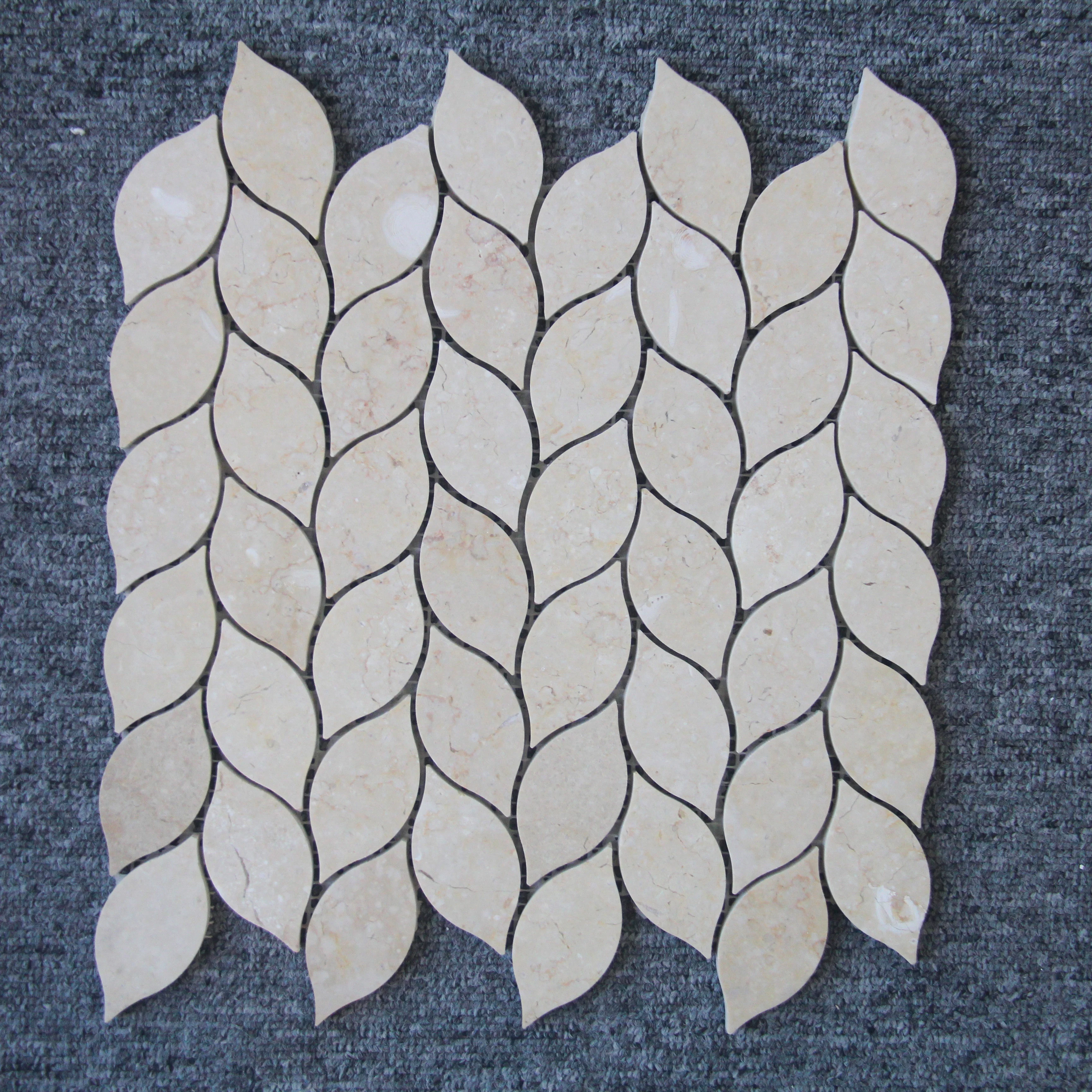 BOTON STONE Wholesale 3DChina Cheap Price Leaf Mosaic Tile Wall Decoration Mosaics Marble