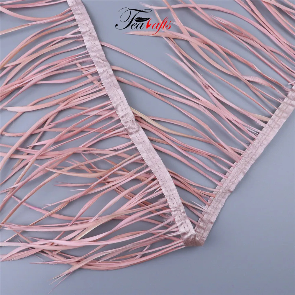 Wholesale Carnival Navy Blue Dreamcatcher Feathers Duster 15-20cm Artificial Goose Biot Feathers Fringe Trim For Costumes Crafts