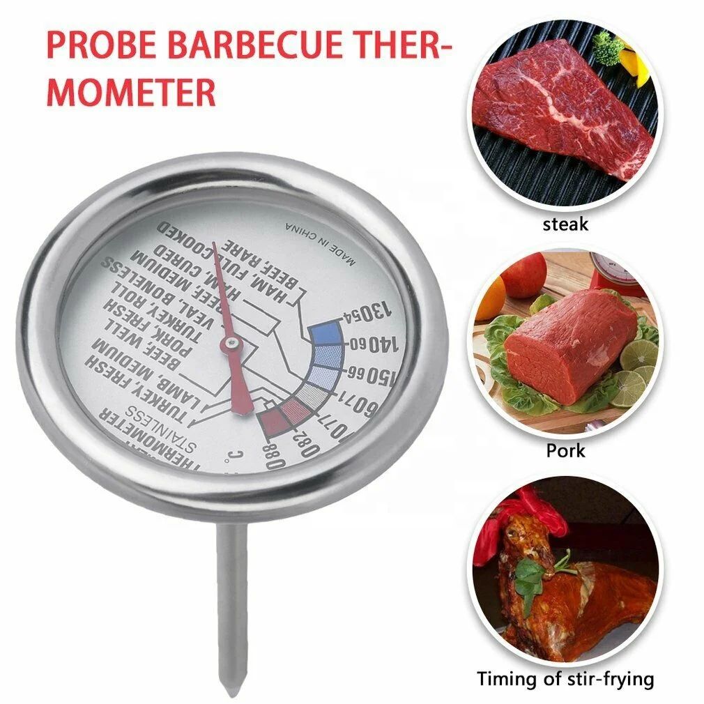Dial instant read,  cooking food meat thermometer, Grill smoker kitchen thermometer for oven freezer & candy