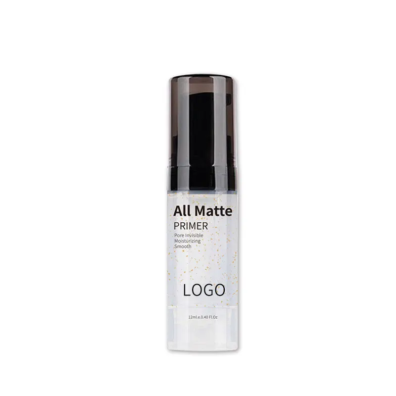 Hot Selling 12ml Gold Foil Make Up Transparent Primer Pore Invisible Moisturizing Smooth Matte Primer