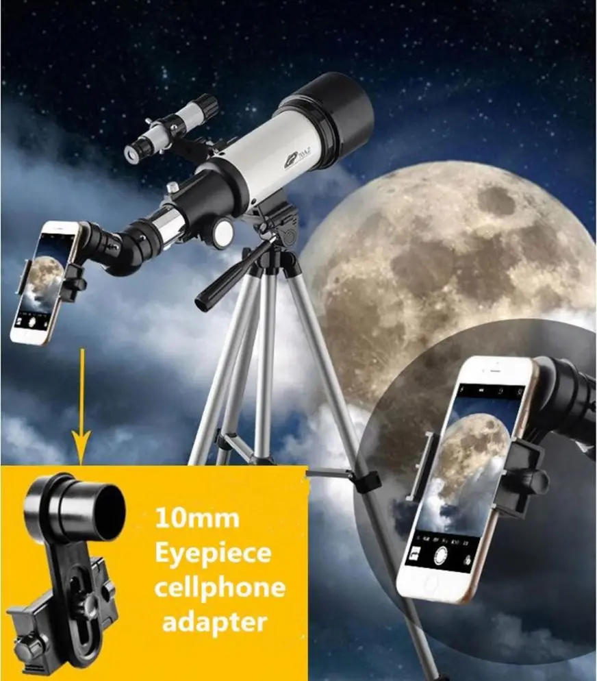 Astronomical Telescope and Beginners Travel Scope 70mm Apeture 400mm AZ Mount telescope with tripod telescopio astronomico