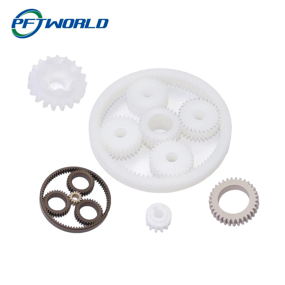 Пользовательская высокоточная обработка с ЧПУ из нержавеющей стали и пластика, небольшой набор планетарных редукторов
