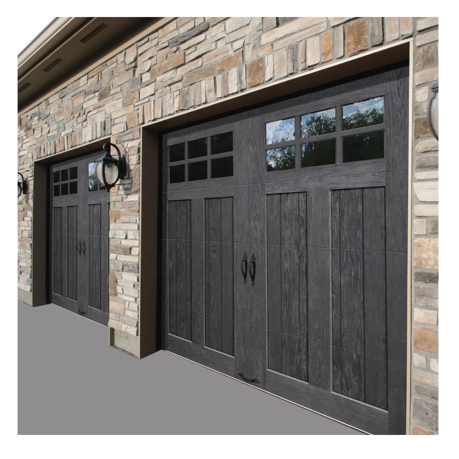 American Cedar Wood Garage Door Carriage Overhead Insulated 9x8 Solid Wood Sectional Flap Sliding Folding Garage Doors Price