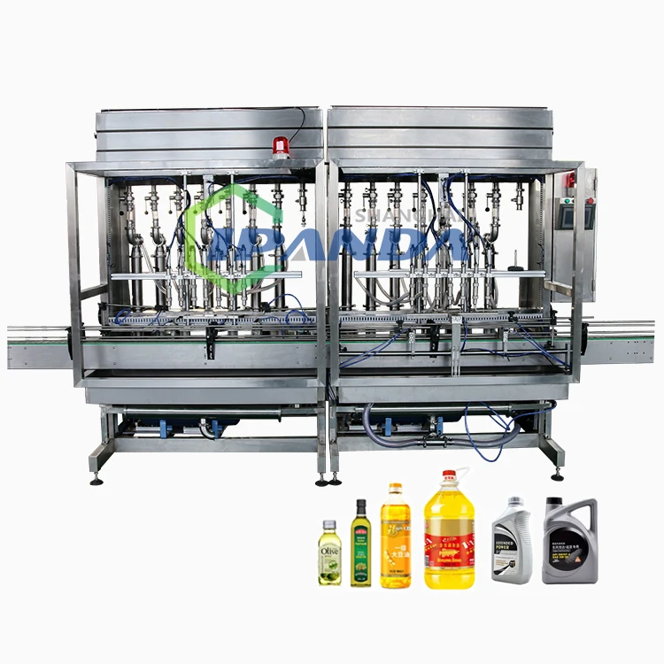 Automatic Servo Motor Control Piston Filling Equipment Engine and Lubricant Oil Filling Capping Machine Production Line