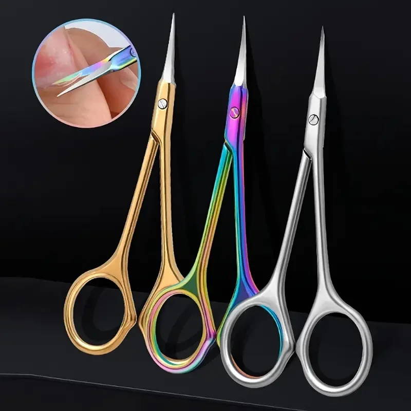 High-Precision Stainless Steel Cuticle Scissors Trimmers for Clean & Safe Nail Care