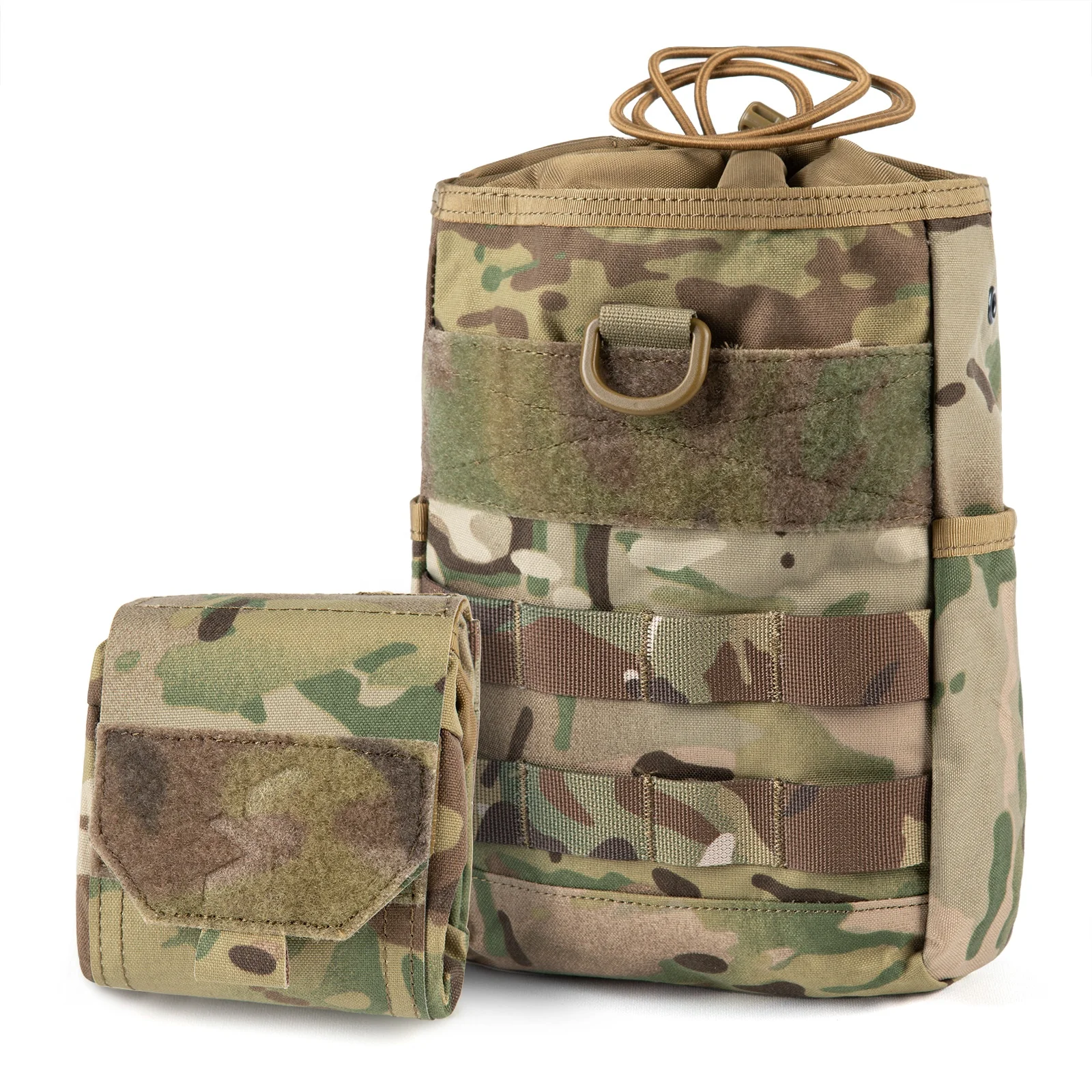 Factory custom outdoor tactical mushroom bag with roll drawstring soft bag self-unloading magazine bag foldable