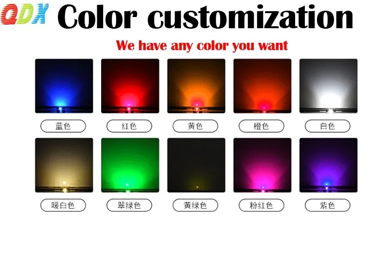 China Factory promotion 5mm led diode white hair white high brightness   led encapsulation series1000pcs/bag