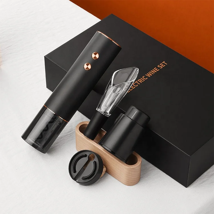 New Unique Portable Rechargeable Automatic Electric Wine Bottle Opener Set