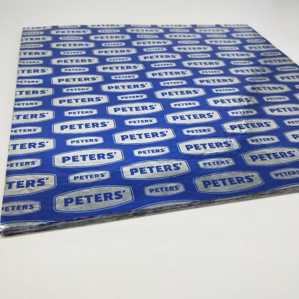 nice quality aluminium foil hamburger wrapping paper