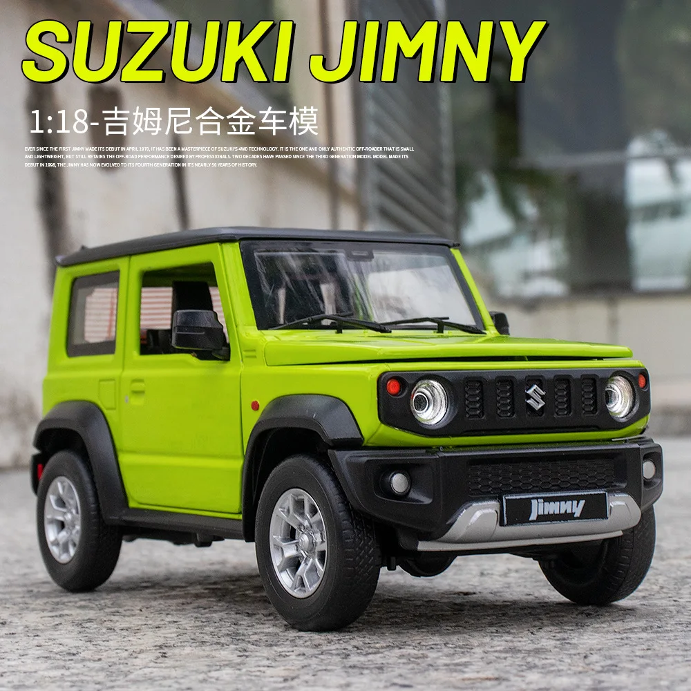 1/18 Suzuki Jimny Diecast Vehicles Alloy Car Toy Simulation Indoor Decoration Accessories