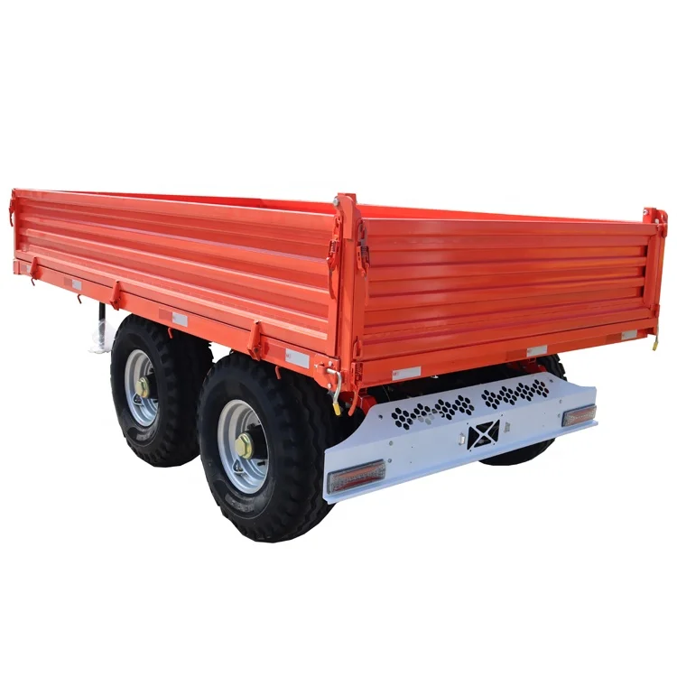 Hydraulic Dump Trailer 6Ton Farm Trailer Double Axle