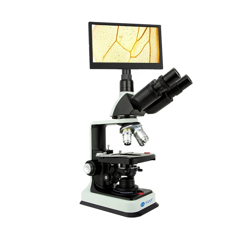 EOC laboratory 1000X 1600X 4K biological lcd biological student school lab digital optics microscope price with lcd screen