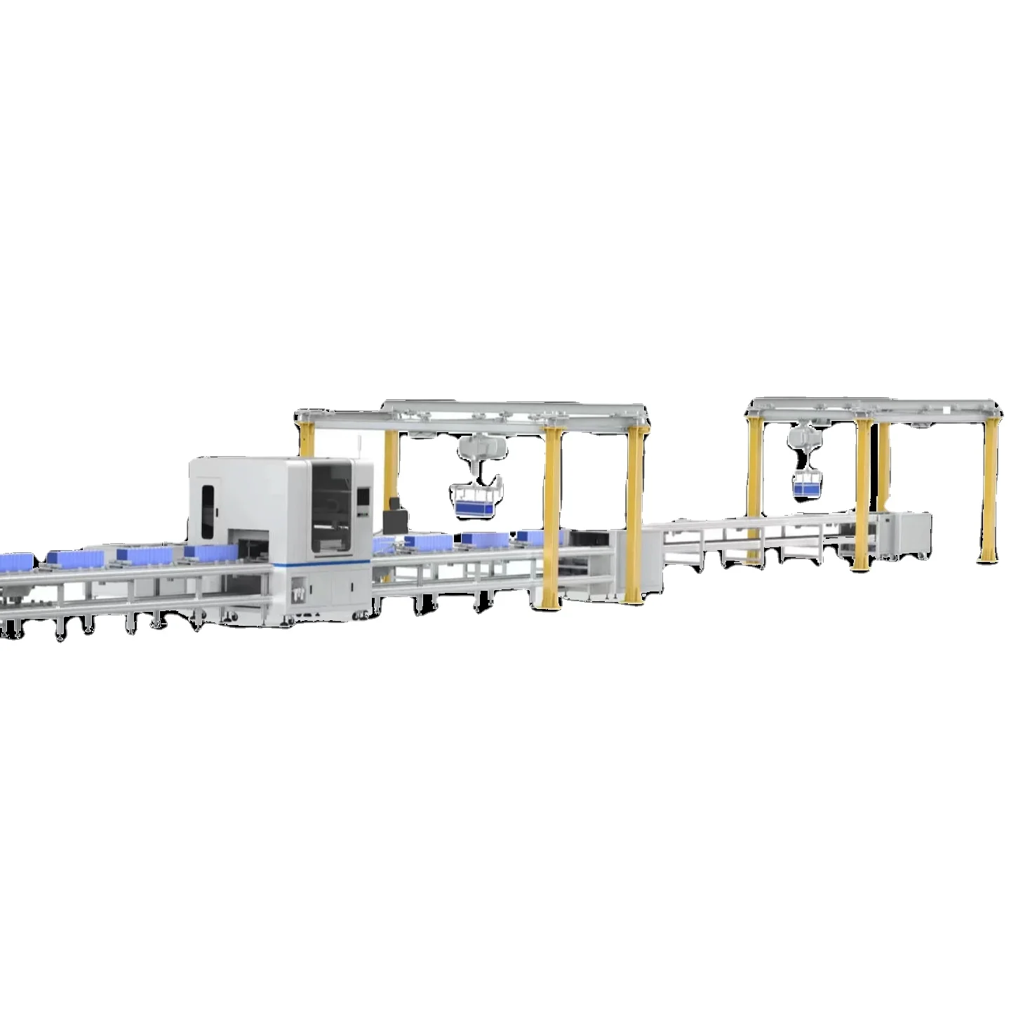 Automatic Lithium Battery Laser Welding Machine For Battery Pack Production Line Square Battery Assembly Line