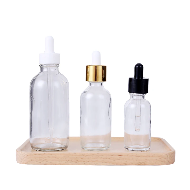 OEM/ODM Screen Printing Skincare Serum Bottle 1oz 2oz Glass Bottles Lab Dropping Container Perfume Vails Essential Oil Bottle